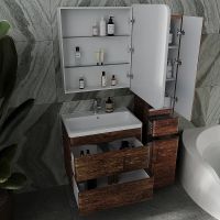 Товар: Тумба под раковину Style Line Атлантика 70 Люкс Plus СС-00002340 подвесная Старое дерево - фото 4 Тумба под раковину Style Line Атлантика 70 Люкс Plus СС-00002340 подвесная Старое дерево — фото 4, Тумбы под раковину