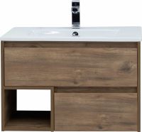 Тумба с раковиной STWORKI Карлстад 75 418862 подвесная Дуб рустикальный — фото 6, Тумбы с раковиной