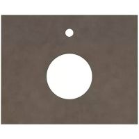 Столешница под раковину Kerama Marazzi Canaletto Про Чементо 60 CN60.DD507020R Коричневая темная матовая — фото 2, Раковины