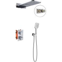 Душевая система Vincea VSFW-103TCH с термостатом Хром — фото 1, Встраиваемые душевые комплекты