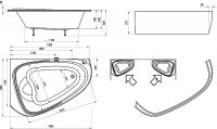 Акриловая ванна Ravak LoveStory II 196x139 R C761000000 без гидромассажа — фото 6, Акриловые ванны