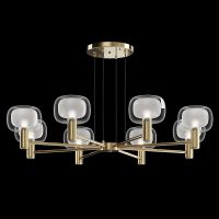 Подвесной светильник Maytoni Modern Vision MOD411PL-08G Прозрачный Золото — фото 6, Подвесные светильники