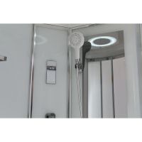 Товар: Душевая кабина Black&White Galaxy 550712l с гидромассажем профиль Серебристый хром задняя стенка Белая - фото 7 Душевая кабина Black&White Galaxy 550712l с гидромассажем профиль Серебристый хром задняя стенка Белая — фото 7, Душевые кабины