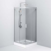 Душевой уголок AM.PM Gem 90х90 W90G-403-090MT профиль Серый стекло прозрачное — фото 5, Душевые уголки