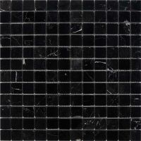 Каменная мозаика Pixmosaic Nero Marquna PIX245 30x30 см — фото 1, Мозаика
