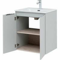 Товар: Комплект мебели для ванной Aquanet Алвита New 60 274531 подвесной Серый матовый - фото 11 Комплект мебели для ванной Aquanet Алвита New 60 274531 подвесной Серый матовый — фото 11, Комплекты мебели для ванной