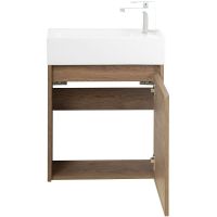 Тумба под раковину BelBagno Kraft Mini 50 R KRAFT MINI-500/260-1A-SO-RT-R подвесная Rovere Tabacco — фото 4, Тумбы под раковину