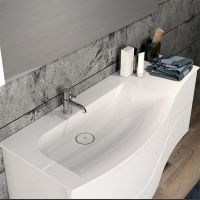 Тумба с раковиной Burgbad Sinea 2.0 120 SFFQ121L F2800 G0165 C0001*1 подвесная Белая — фото 3, Мебель для ванной