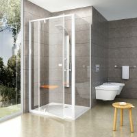 Душевая стенка Ravak Pivot PPS-100 90GA0100Z1 профиль Белый стекло Transparent — фото 3, Боковые стенки