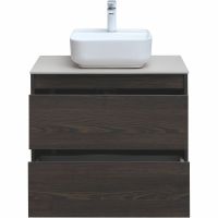 Тумба под раковину Aquanet Nova Lite 75 287895 подвесная Дуб черный — фото 14, Тумбы под раковину