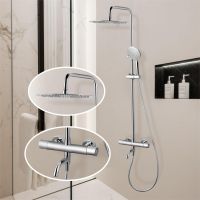 Товар: Душевая система Denberg LT-302 с термостатом Хром - фото 2 Душевая система Denberg LT-302 с термостатом Хром — фото 2, Душевое оборудование. Душевая программа