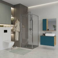 Товар: Душевой уголок Niagara Nova 90х90 NG-63-9A-A90 профиль Хром стекло прозрачное - фото 2 Душевой уголок Niagara Nova 90х90 NG-63-9A-A90 профиль Хром стекло прозрачное — фото 2, Квадратные душевые уголки