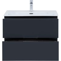 Тумба под раковину Aquanet Алвита New 70 303908 подвесная Антрацит — фото 4, Тумбы под раковину