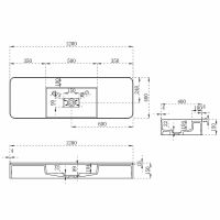 Товар: Раковина Vincea 120 VWB-6S312MW Белая матовая - фото 5 Раковина Vincea 120 VWB-6S312MW Белая матовая — фото 5, Раковины