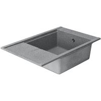 Кухонная мойка Aquaton Делия 78 1A715132DE230 Серый — фото 3, Кухонные мойки