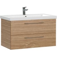 Тумба под раковину Cersanit Lara 80 64138 подвесная Орех — фото 1, Тумбы под раковину