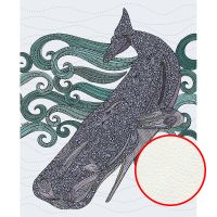 Фреска Ortograf Животные 9635 Фактура флок FLK Флизелин (2,2*2,7) Зеленый/Фиолетовый, Рыбы/Абстракция — фото 1, Фрески