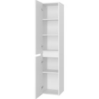 Шкаф пенал Brevita Balaton 35 L BAL-05035-01-2Л подвесной Белый матовый — фото 4, Мебель для ванной