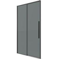 Душевая дверь Grossman Galaxy 110 100.K33.01.110.42.10 профиль Графит сатин стекло тонированное — фото 2, Душевые двери в нишу