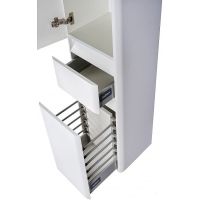 Товар: Шкаф пенал Style Line Атлантика 35 L Люкс Plus СС-00002257 с бельевой корзиной Белый матовый антискрейтч - фото 4 Шкаф пенал Style Line Атлантика 35 L Люкс Plus СС-00002257 с бельевой корзиной Белый матовый антискрейтч — фото 4, Мебель для ванной