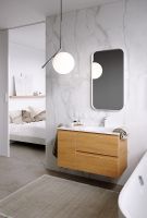 Тумба под раковину Aqwella Accent 90 R ACC0109RDZ подвесная Дуб золотой — фото 2, Мебель для ванной