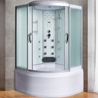 Душевой бокс River Temza 135x135 МТ 10000000802 с поддоном — фото 1, Душевые боксы