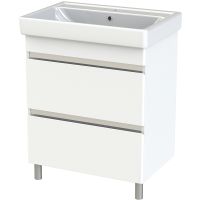 Товар: Тумба с раковиной Orange Topline-Lyon 70 TLNF70+RA Белый глянец - фото 2 Тумба с раковиной Orange Topline-Lyon 70 TLNF70+RA Белый глянец — фото 2, Мебель для ванной