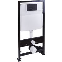 Комплект унитаза с инсталляцией SantiLine SL-5027MB+SL-04 с сиденьем Микролифт и Черной матовой клавишей смыва — фото 4, Комплекты унитаз + инсталляция