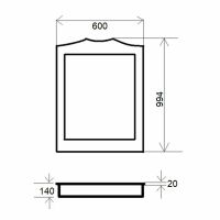 Зеркало Orange Classic 60 F7-60ZE2 Тик — фото 2, Зеркала в ванную комнату