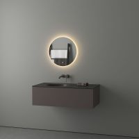 Зеркало Evoform Ledshine d50 с подсветкой 12 W - сенсорный выключатель - теплый белый свет арт-BY 2652 — фото 3, Зеркала в ванную комнату