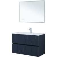 Тумба под раковину Aquanet Джейн 100 313304 подвесная Маренго — фото 10, Тумбы под раковину