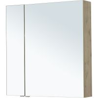 Зеркальный шкаф Aquanet Алвита New 80 277537 Дуб Веллингтон — фото 3, Зеркальные шкафы в ванную