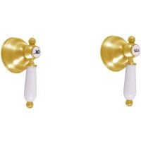 Смеситель для душа Rav Slezak Morava retro MK583Z Золото — фото 1, Смеситель для душа