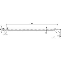 Верхний душ Rav Slezak SK0057CMAT Черный матовый — фото 2, Верхние души