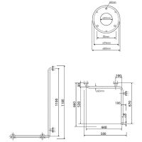 Товар: Поручень Bemeta Help R 301122021 угловой Нержавеющая сталь - фото 3 Поручень Bemeta Help R 301122021 угловой Нержавеющая сталь — фото 3, Поручни для ванной