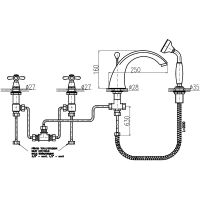 Товар: Смеситель на борт ванны Rav Slezak Morava retro MK169.5S Хром - фото 3 Смеситель на борт ванны Rav Slezak Morava retro MK169.5S Хром — фото 3, Смесители
