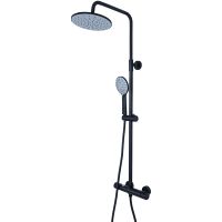 Душевая система WellWant by Agger Nero WWDS0W4428125B с термостатом Черная — фото 5, Душевое оборудование. Душевая программа