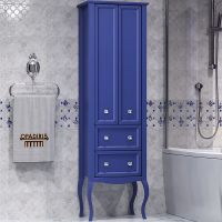 Шкаф пенал Opadiris Валери 56 00-00007338 Сапфир — фото 1, Мебель для ванной