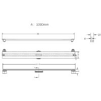 Товар: Душевой лоток Berges Super Slim 1000 091055 с решеткой Хром глянец - фото 14 Душевой лоток Berges Super Slim 1000 091055 с решеткой Хром глянец — фото 14, Душевые лотки