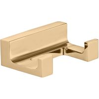 Двойной крючок Rav Slezak Nil NLA0102Z Золотистый — фото 1, Крючки для полотенец