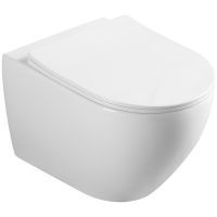 Товар: Унитаз Royce Pro RCT-150517WH подвесной с сиденьем Микролифт - фото 2 Унитаз Royce Pro RCT-150517WH подвесной с сиденьем Микролифт — фото 2, Унитазы