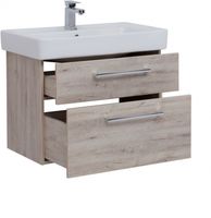 Тумба под раковину Dreja Q Max 80 77.0008D подвесная Дуб кантри — фото 2, Мебель для ванной