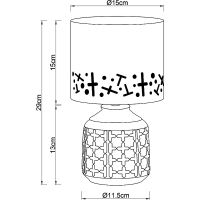 Настольная лампа Artelamp Bunda A4007LT-1GY Белая Серая — фото 4, Настольные лампы