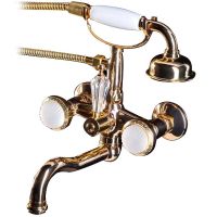 Смеситель для ванны Boheme Satine 293-ST Золото — фото 1, Смесители