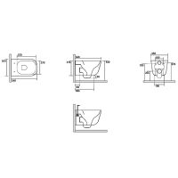 Товар: Унитаз Kerasan Tribeca 511489 подвесной Ferro matt без сиденья - фото 3 Унитаз Kerasan Tribeca 511489 подвесной Ferro matt без сиденья — фото 3, Унитазы