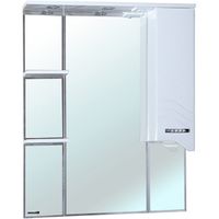 Зеркало со шкафом Bellezza Дрея 85 R 4611314001018 с подсветкой R Белое — фото 1, Зеркальные шкафы в ванную