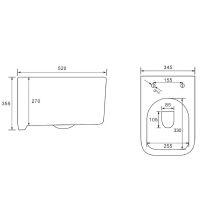Унитаз Vincea Ultra Rimless VT1-32MB подвесной Черный матовый с сиденьем Микролифт — фото 6, Подвесные унитазы