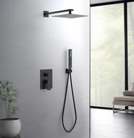 Душевая система Aquatek Лира AQ1472MB Черная матовая — фото 3, Встраиваемые душевые комплекты