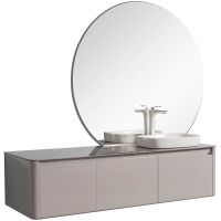 Товар: Тумба с раковиной Black&White Universe U915.1600R 160 R 9151601 подвесная Glossy light grey - фото 2 Тумба с раковиной Black&White Universe U915.1600R 160 R 9151601 подвесная Glossy light grey — фото 2, Мебель для ванной