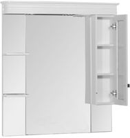 Товар: Зеркало со шкафом Aquanet Греция 110 171544 с подсветкой R Белое Swarovski - фото 2 Зеркало со шкафом Aquanet Греция 110 171544 с подсветкой R Белое Swarovski — фото 2, Мебель для ванной